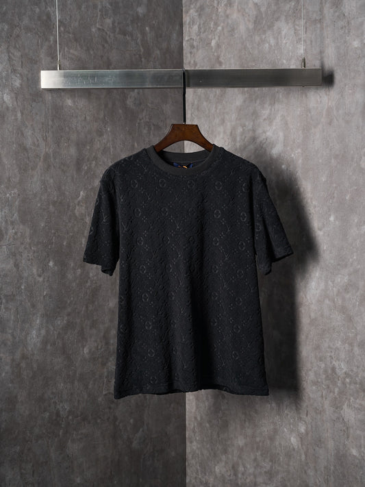 LV EMBOSSED Terry Cloth Short Sleeve shirt