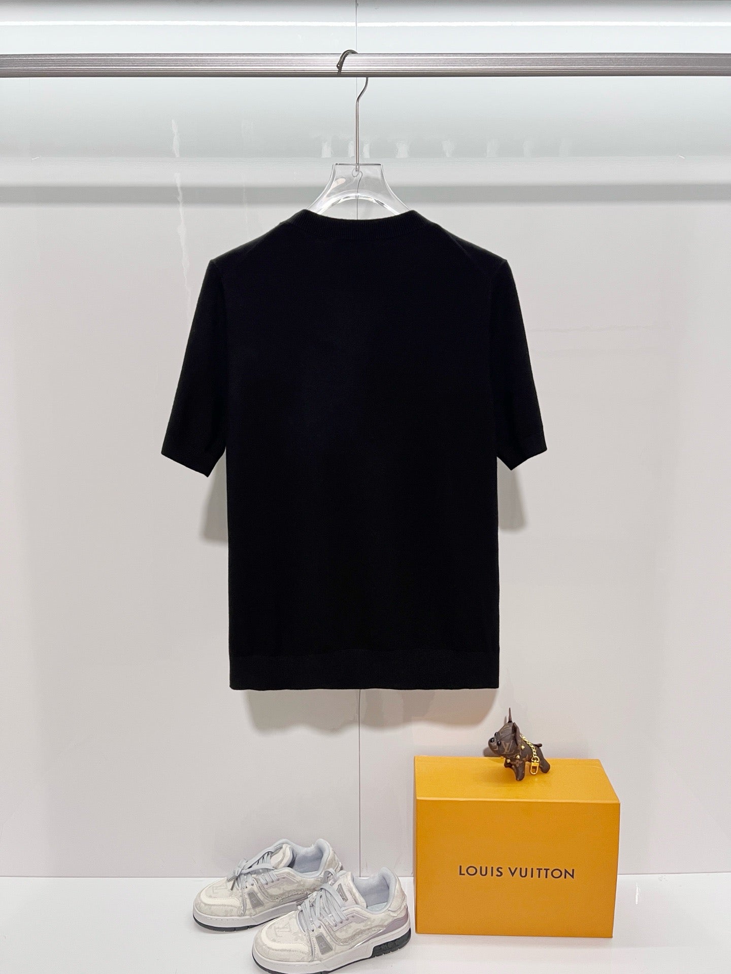 Gucci Crew Neck Embroidered Knit T-Shirt