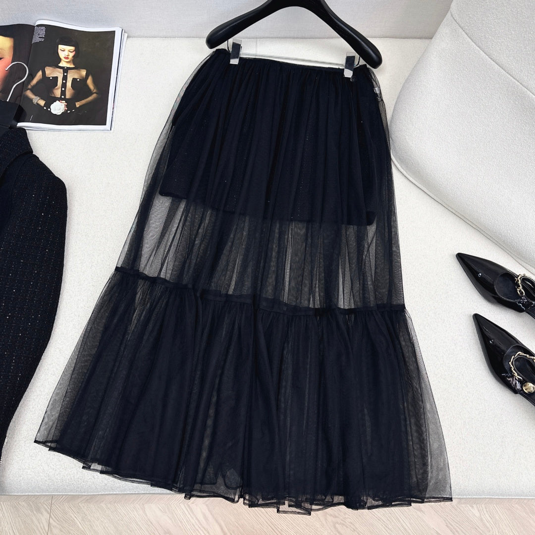 Chanel Woven Collar Coat + Skirt Set