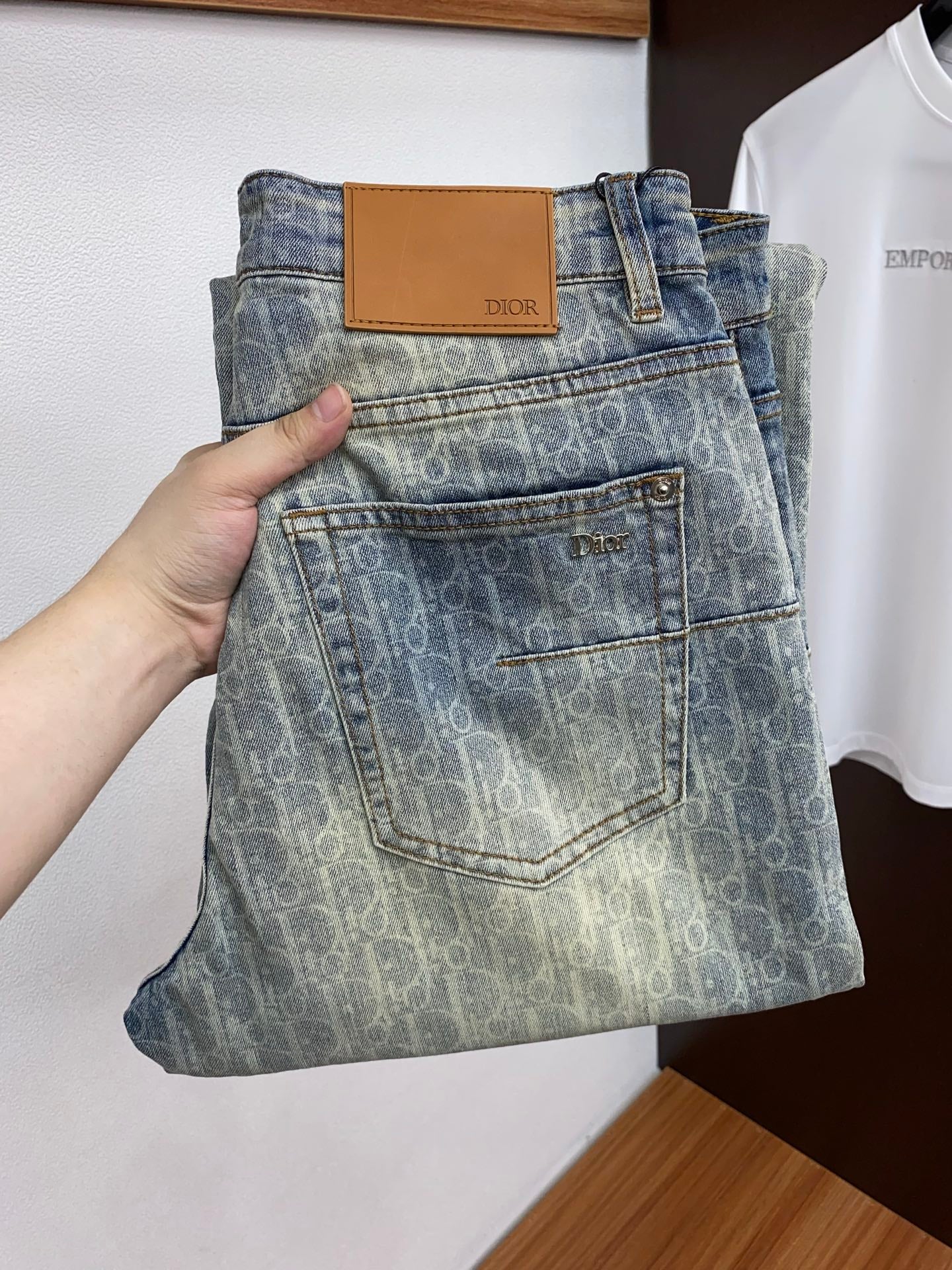 Dior Washed Denim Shorts