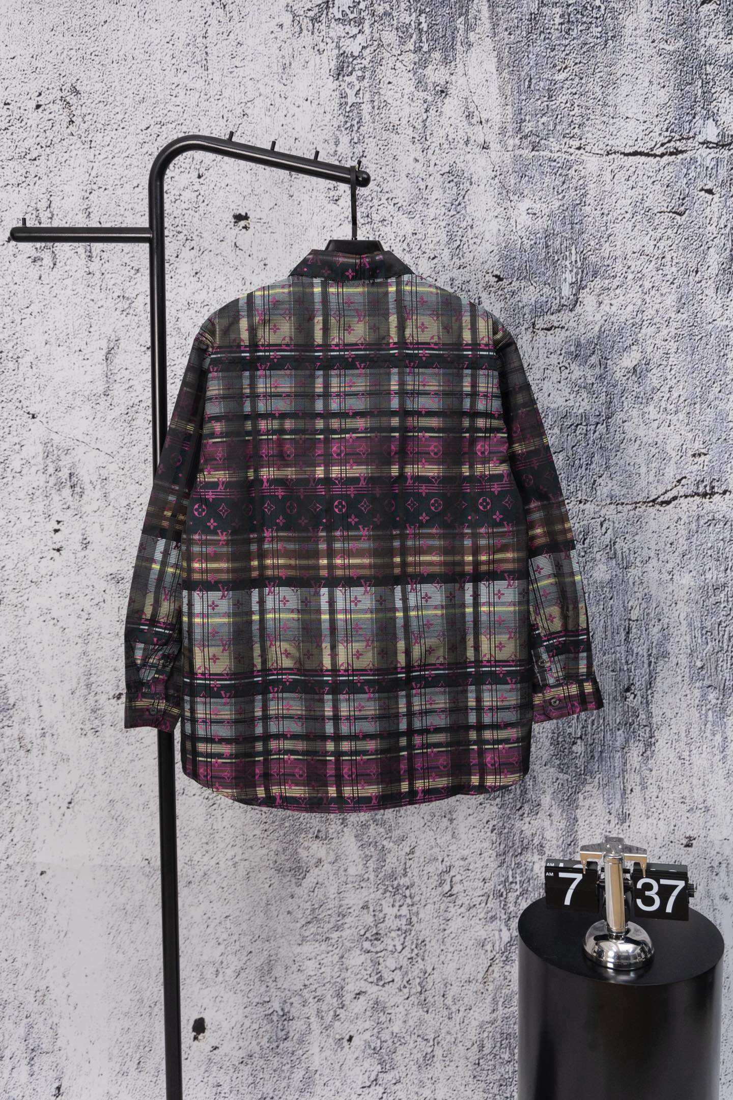 1V 25SS Dark Red Long-Sleeve Shirt Jacket