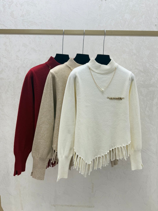 Chanel Women's Turtleneck Knitted long sleeve