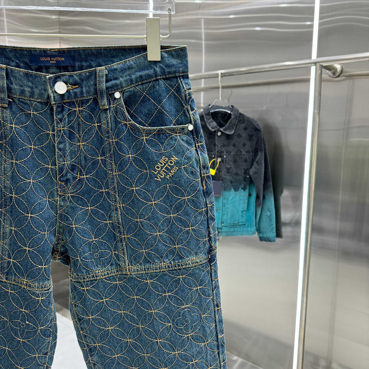 LV Celebrity Winter Runway Jeans