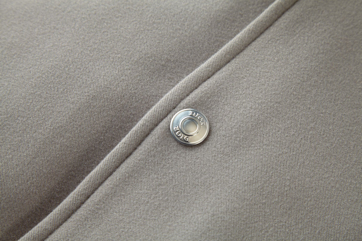 Dior Suede Leather Embroidered Baseball Jacket
