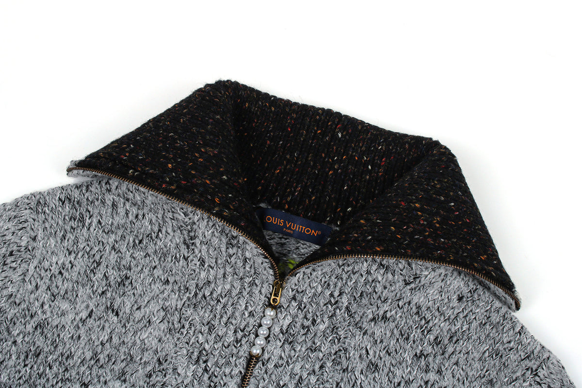 LV High-Neck Pharrell Williams & Nigo Collab Knit Sweater