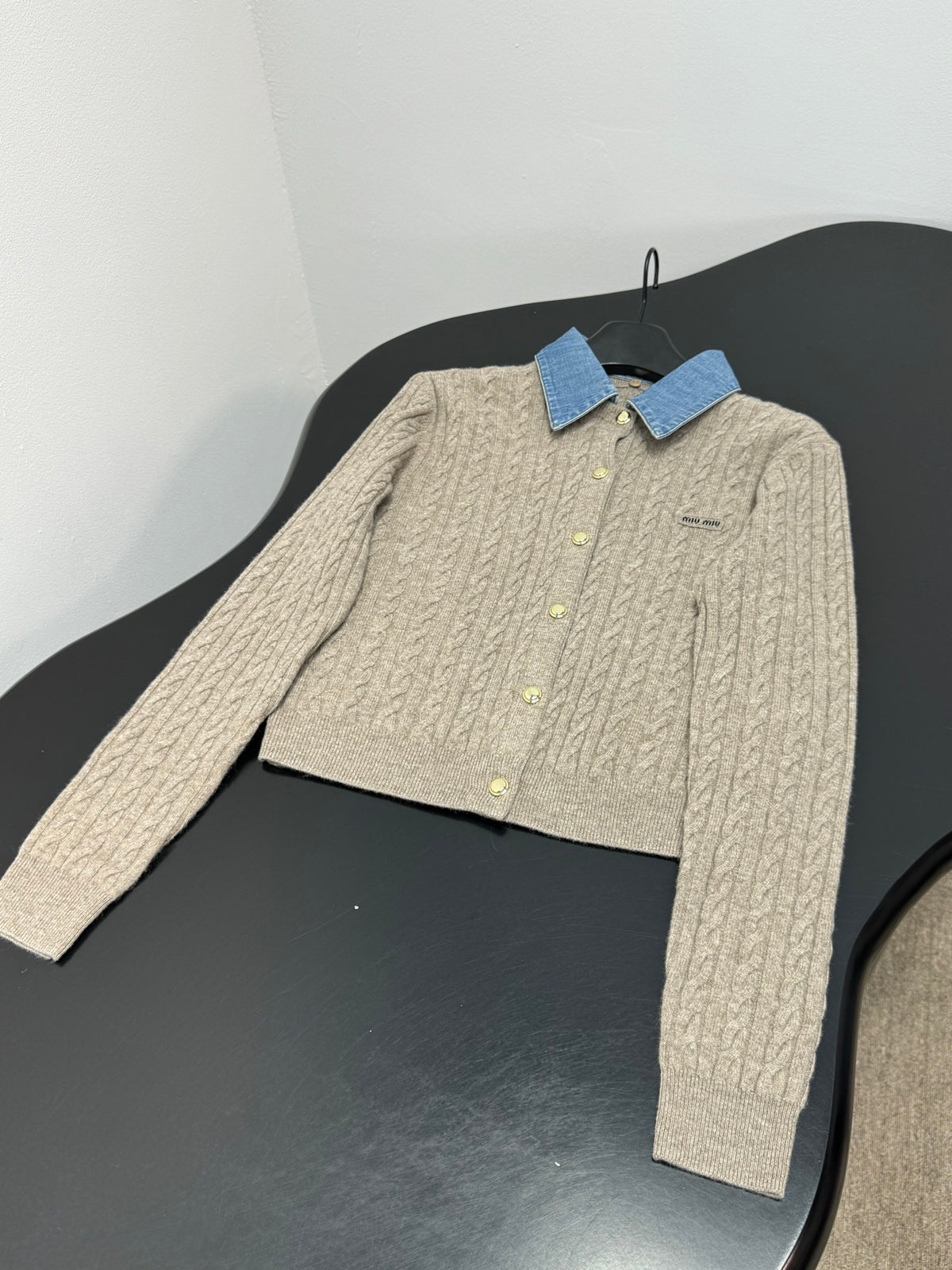 Miu Miu 2 Piece Cashmere Long Sleeve Cardigan Women's