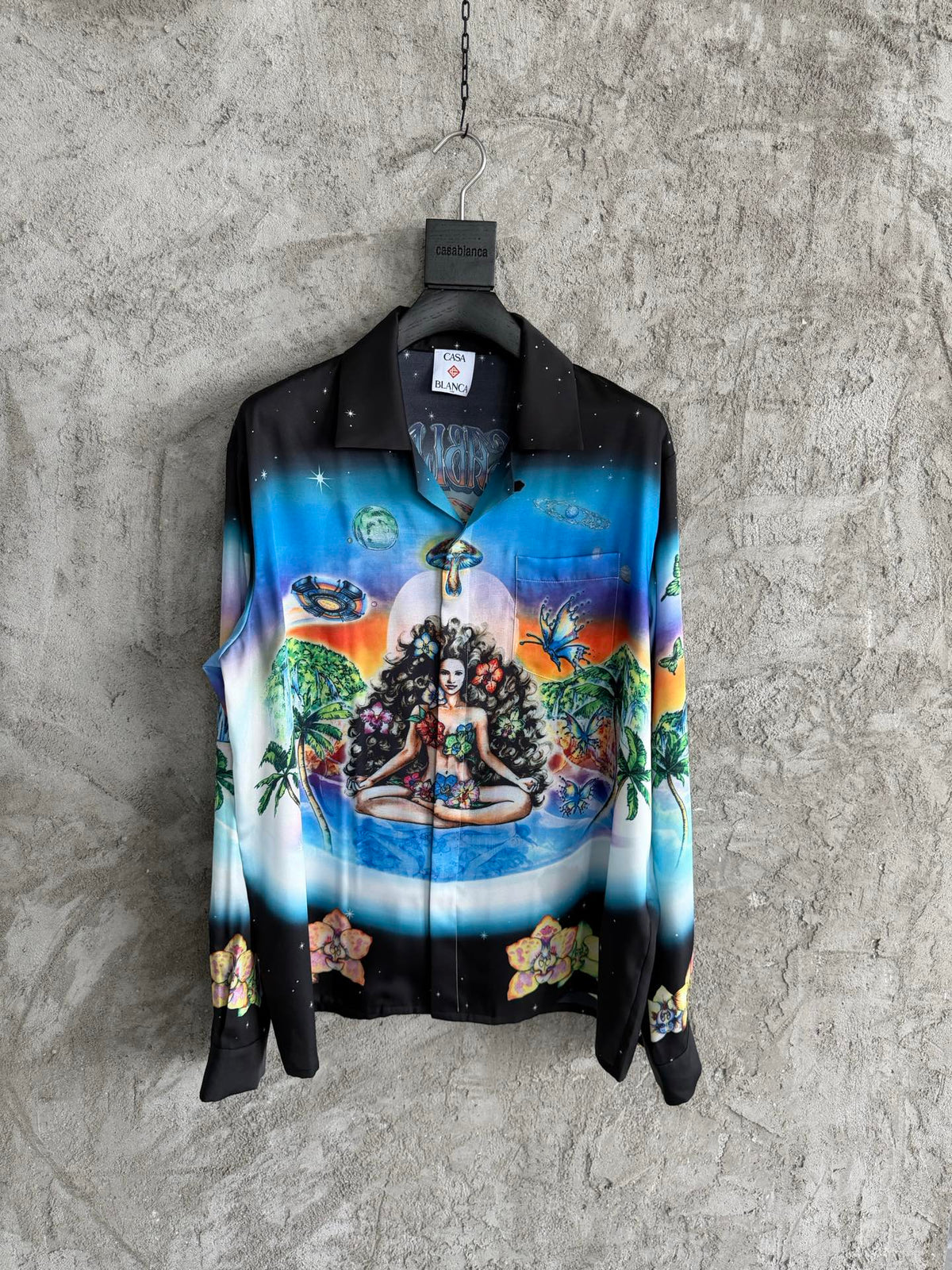 Casablanca Silk Long-Sleeved Shirt