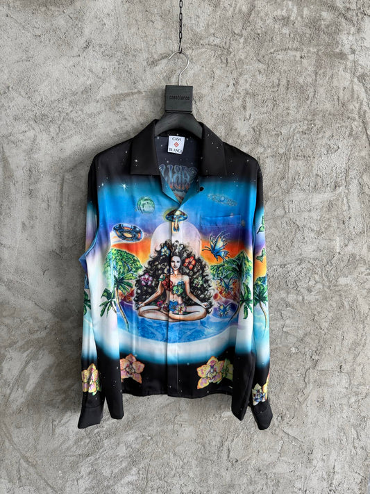 Casablanca Silk Long-Sleeved Shirt