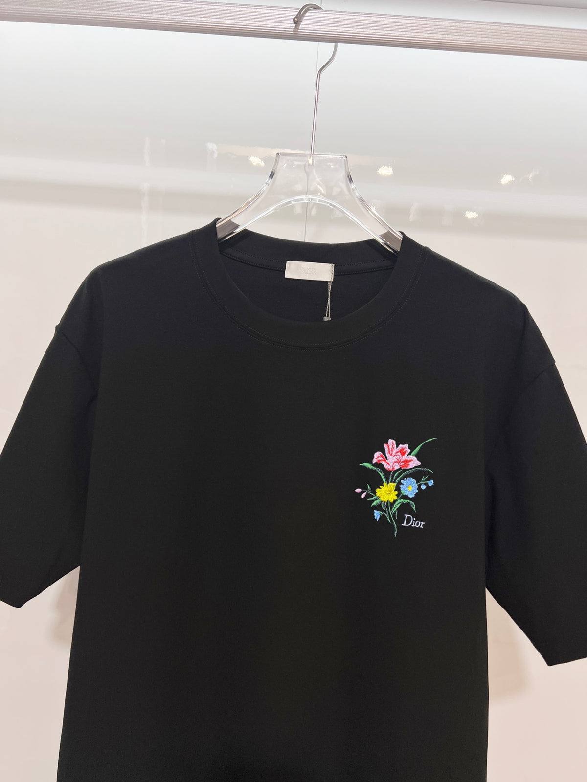 Dior Embroidered Crew Neck T-Shirt