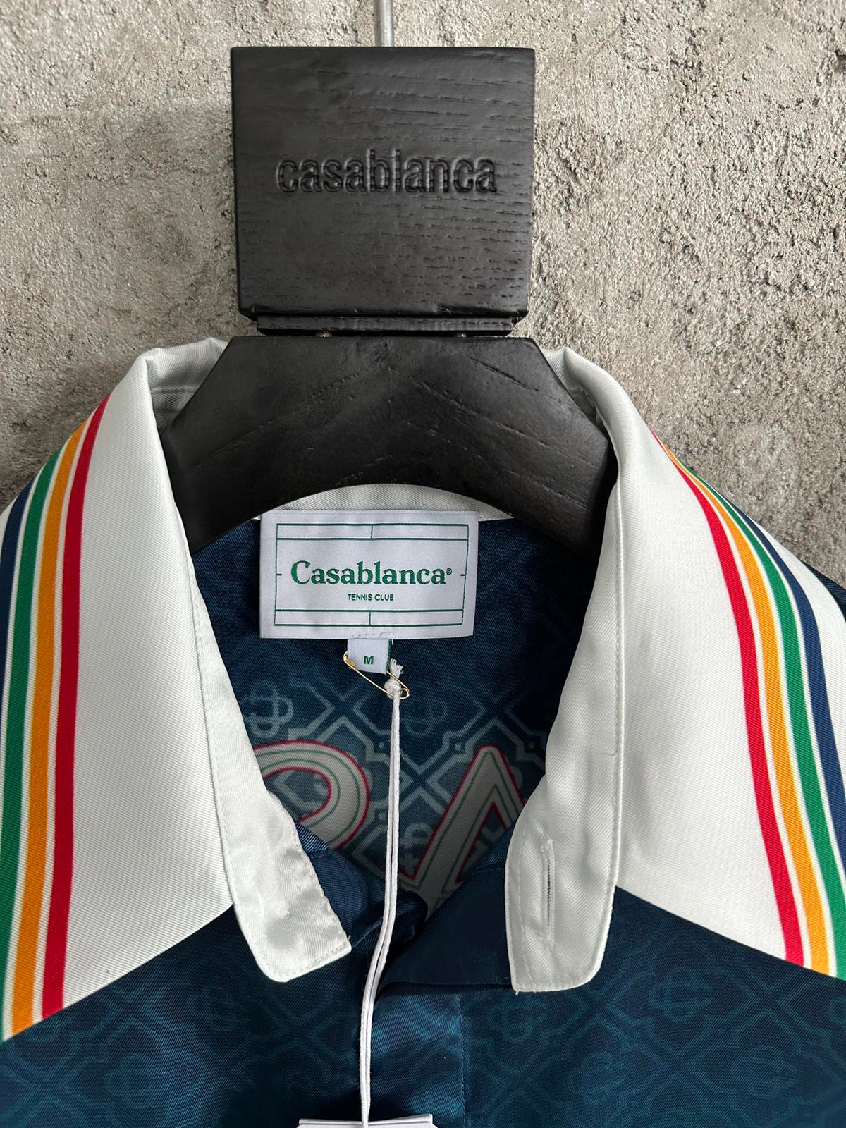 Casablanca Jacquard Silk Long-Sleeved Shirt