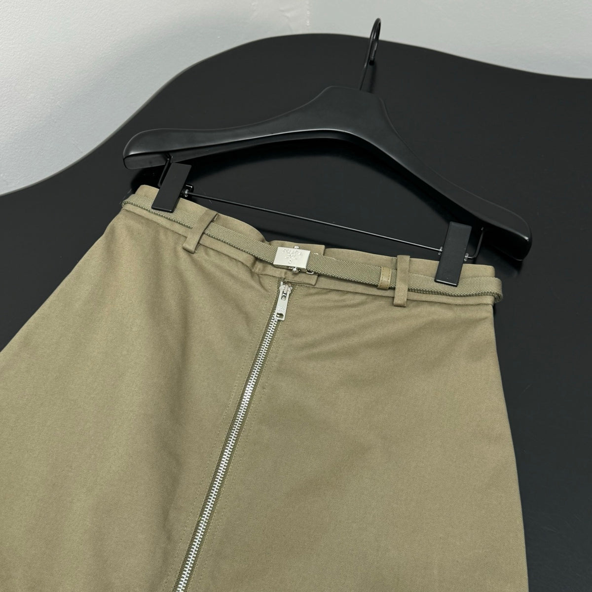 Prada Military Green Workwear Skirt