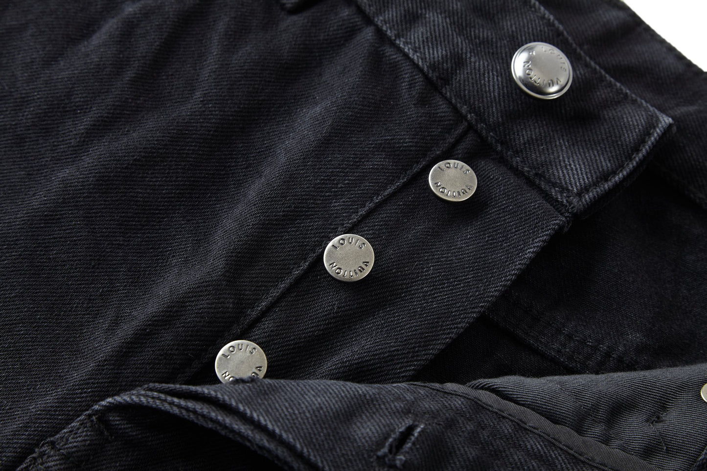 LV Ripped and Distressed Denim Pants
