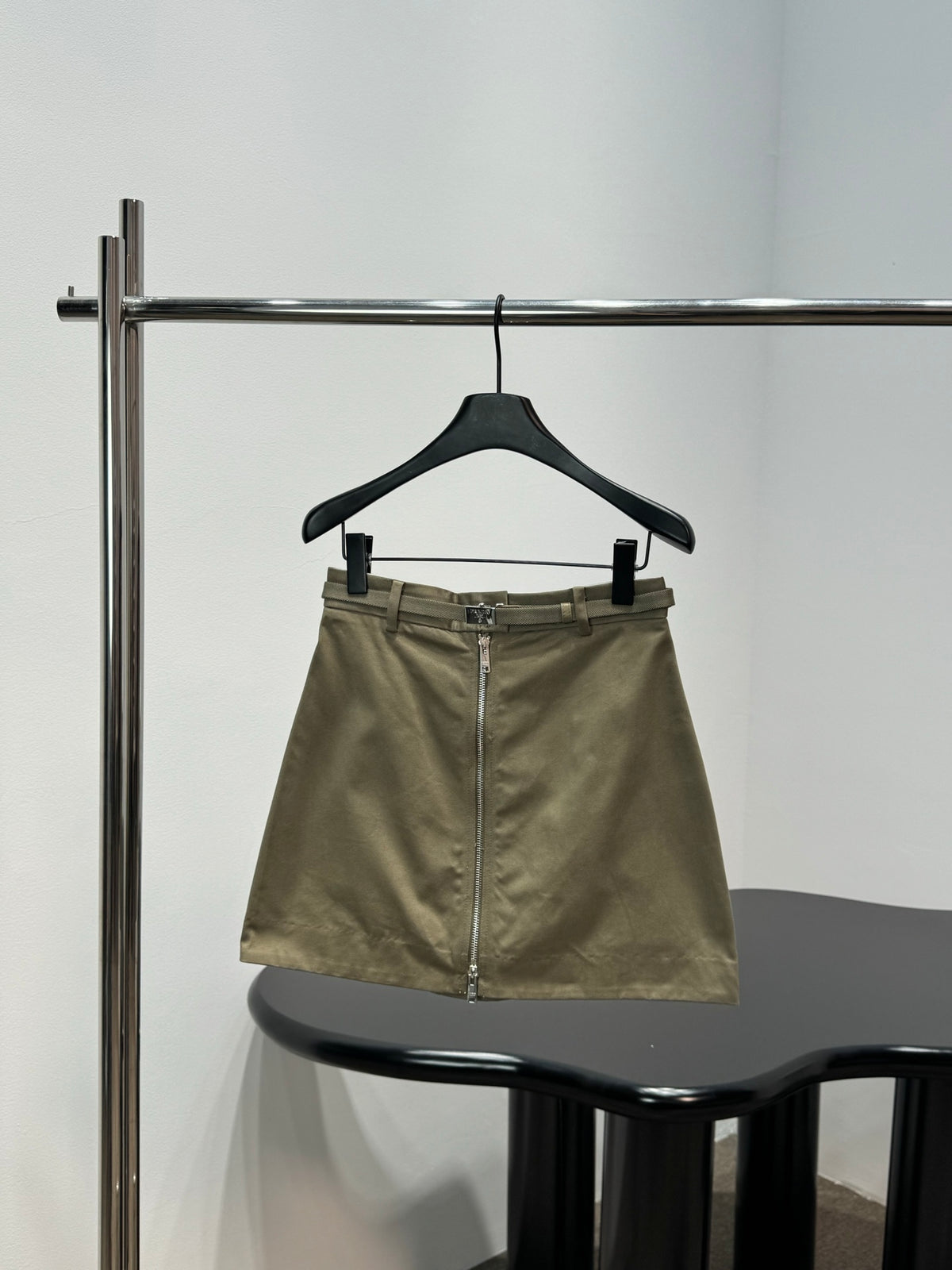 Prada Military Green Workwear Skirt