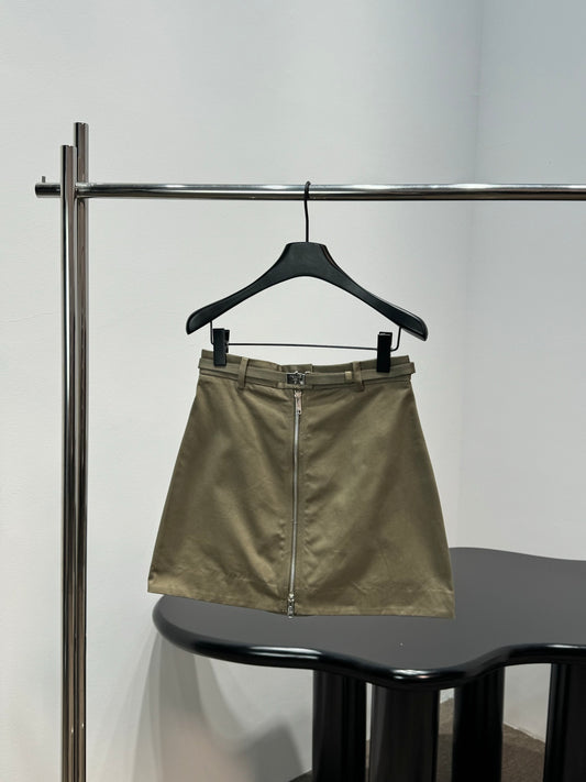 Prada Military Green Workwear Skirt