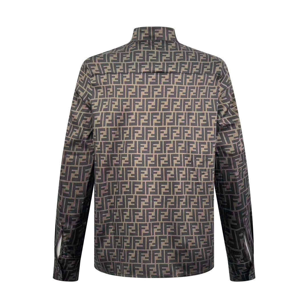 Fendi All-over FF Print Long-sleeved Shirt