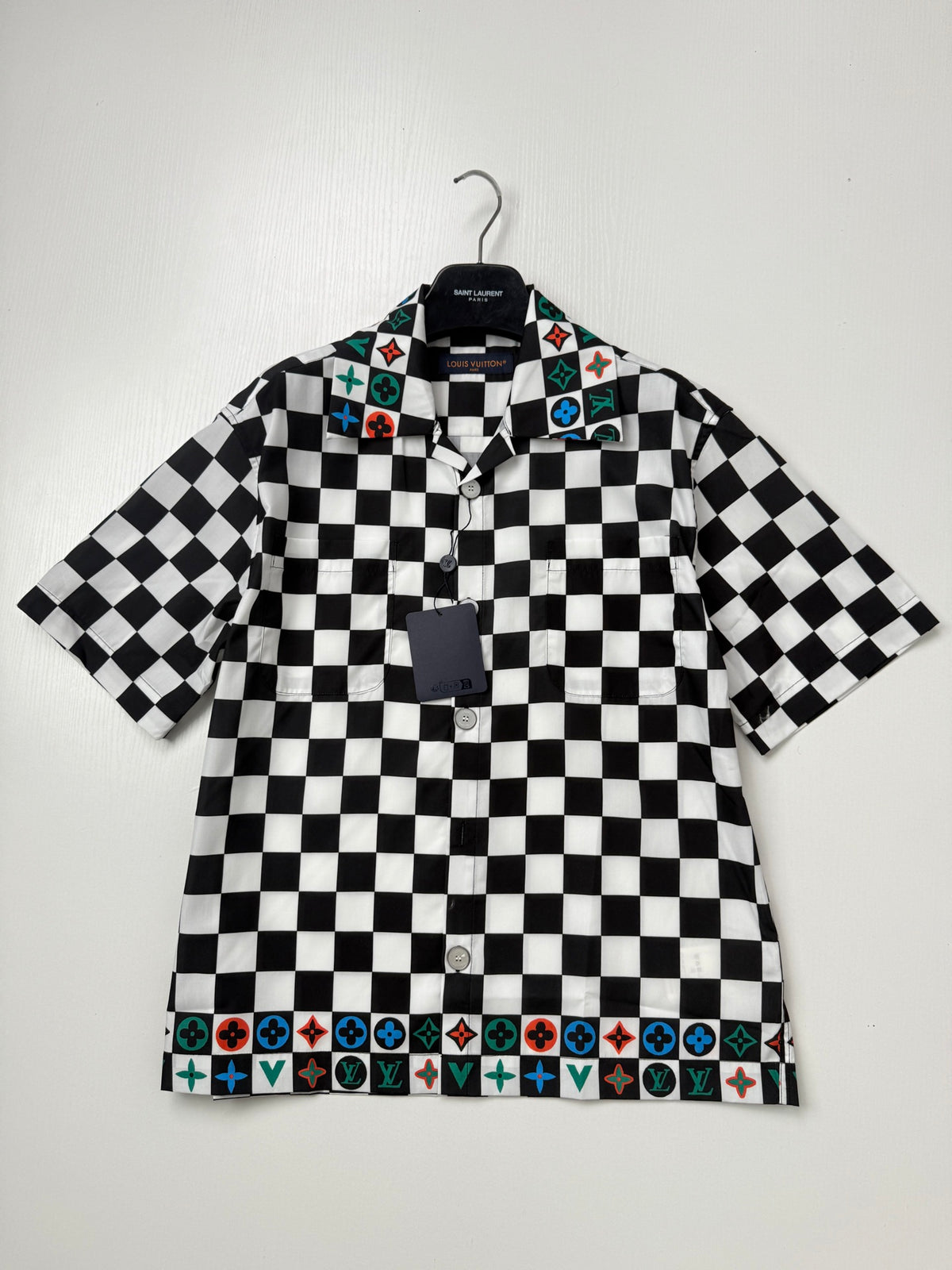 LV Checkered Short-Sleeve Shirt