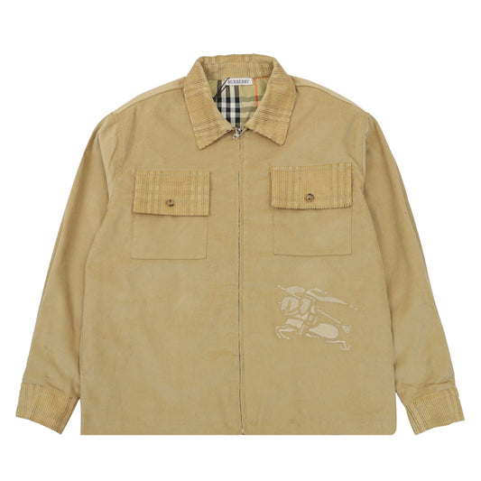 Burberry Corduroy Plaid Jacket