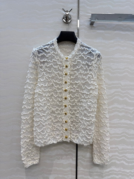 Coco Girls Round Neck Cardigan