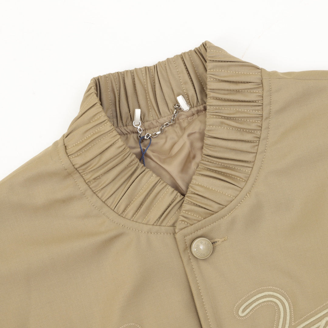 LV Pharrell Williams Embroidered Baseball Flight Jacket