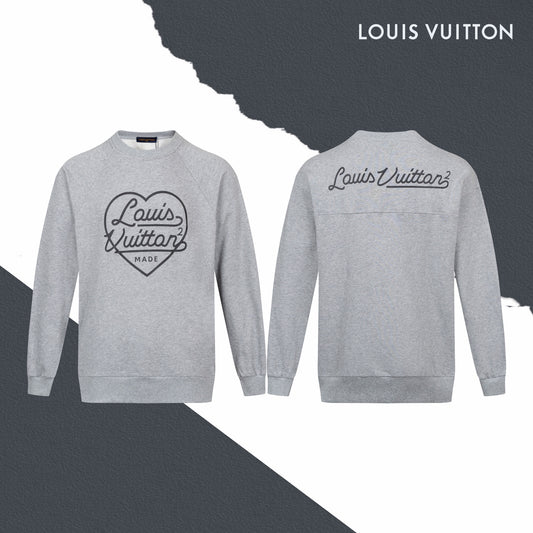 LV Heart Letter Crewneck Sweatshirt